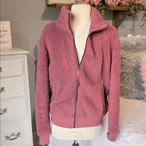 Cozy Pink Sherpa Jacket